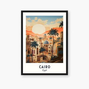 Cairo Travel Print, Cairo - Egypt Travel Gift, Printable City Poster, Digital Download, Wedding Gift, Birthday Present