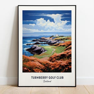 Turnberry Golf Club, Scotland Travel Print Wall Art, Turnberry Golf Club - Scotland City Print, Turnberry Golf Club, Scotland Travel Gift