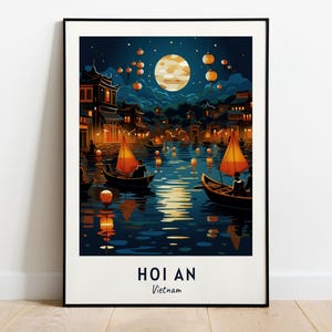 Hoi An Travel Print Wall Art, Hoi An - Vietnam City Print, Hoi An Travel Gift, Hoi An City Poster, Digital Download, Travel Gift, Wall Art