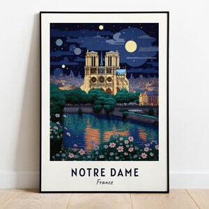 Notre Dame Reise Druck, Notre Dame - Frankreich Stadt Druck, Notre Dame Reise Geschenk, Notre Dame Stadt Poster, Digitaler Download, Wandkunst
