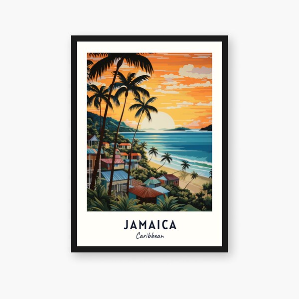 Jamaica Poster Etsy