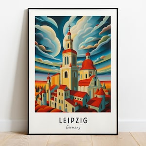 Leipzig Travel Print Wall Art, Leipzig - Germany City Print, Leipzig Travel Gift, Leipzig City Poster, Digital Download, Travel Gift