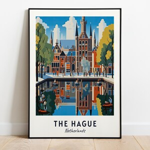 Binnenhof Travel Print Wall Art, The Hague - Netherlands City Print, Binnenhof Travel Gift, Binnenhof Poster, Digital Download, Travel Gift