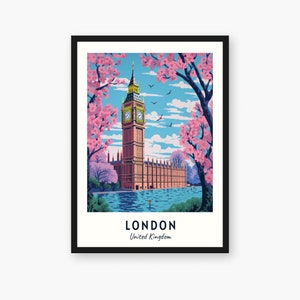 London Travel Print, London - United Kingdom Travel Gift, London Digital Download, United Kingdom Poster, London Big Ben, London City Print