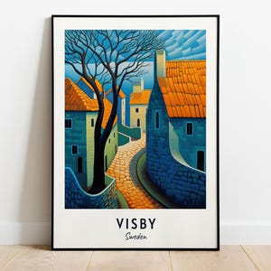Visby City Wall Travel Print Wall Art, Visby - Sweden City Print, Visby City Wall Travel Gift, Visby City Wall Poster, Digital Download