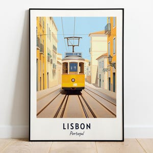 Lissabon reizen print kunst aan de muur, Lissabon - Portugal stad print, Lissabon reiscadeau, Lissabon stad poster, digitale download, reiscadeau, kunst aan de muur