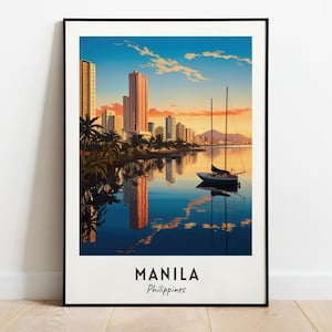Manila Travel Print Wall Art, Manila - Philippines City Print, Manila Travel Gift, Manila City Poster, Digital Download, Travel Gift