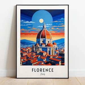 Florence Travel Print Wall Art, Florence - Italy City Print, Florence Travel Gift, Florence City Poster, Digital Download, Travel Gift