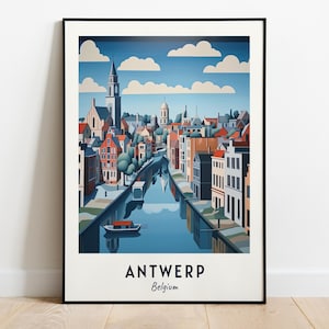 Mas Museum Aan De Stroom Travel Print Wall Art, Antwerp - Belgium City Print, Mas Museum Aan De Stroom Travel Gift, Digital Download