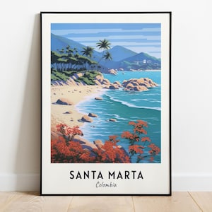 Tayrona National Natural Park Travel Print Wall Art, Santa Marta - Colombia City Print, Tayrona National Natural Park Travel Gift, Wall Art
