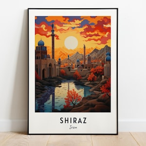 Shiraz Travel Print Wall Art, Shiraz - Iran City Print, Shiraz Travel Gift, Shiraz City Poster, Digital Download, Travel Gift, Wedding Gift