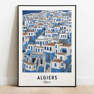 Casbah Of Algiers (Unesco World Heritage Site) Travel Print Wall Art, Algiers - Algeria City Print, Digital Download, Travel Gift, Wall Art