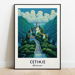 Cetinje Monastery Travel Print Wall Art, Cetinje - Montenegro City Print, Cetinje Monastery Travel Gift, Cetinje Monastery Poster, Wall Art