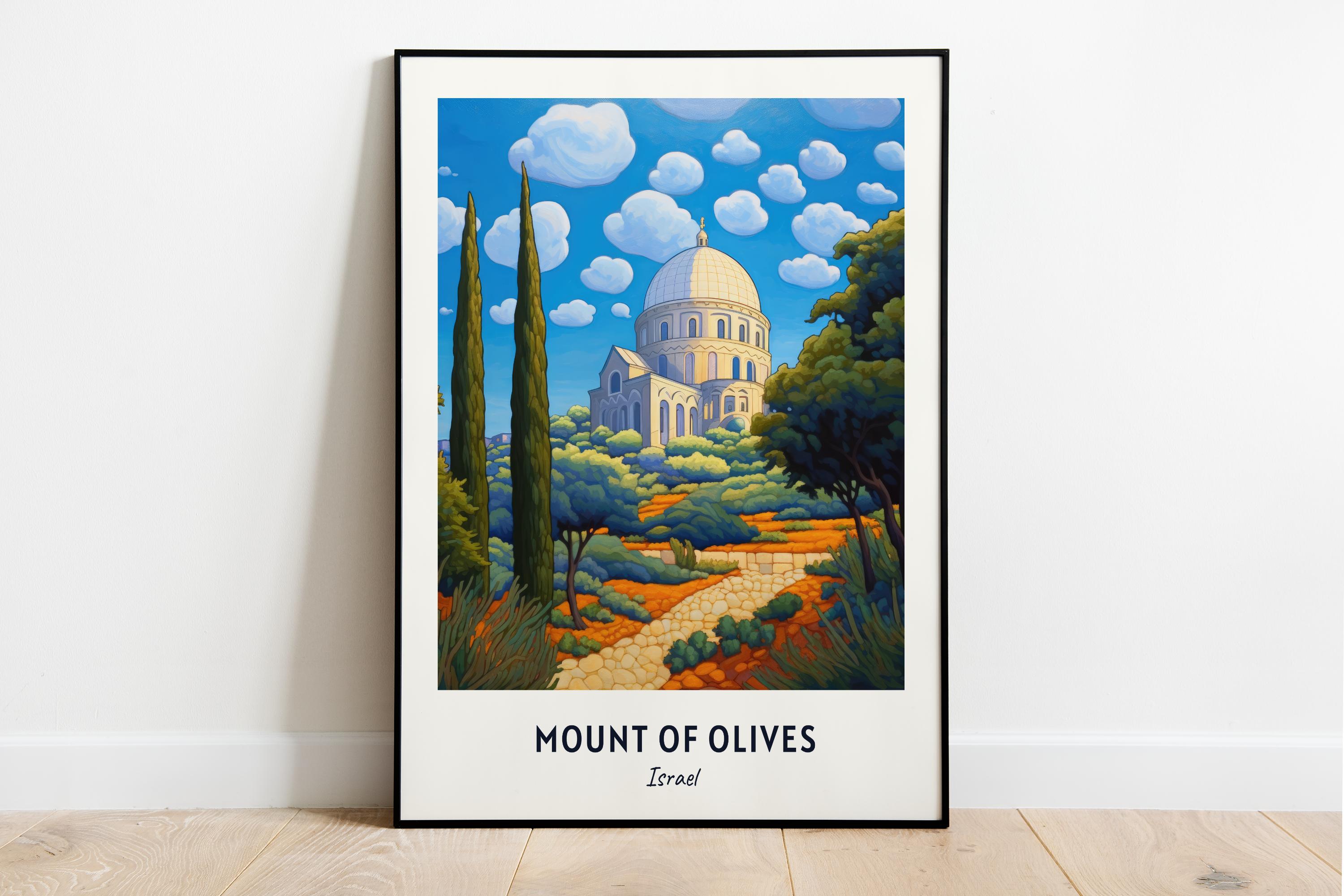 Church Of All Nations Travel Print Wall Art, Mount Of Olives - Israel City Print, Church Of All Nations Travel Gift, Digital Download