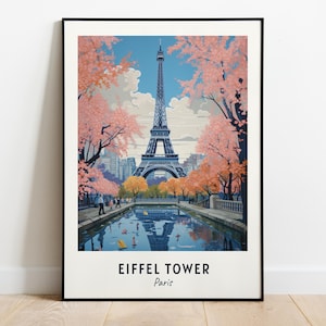 Eiffel Tower, Paris Travel Print Wall Art, Eiffel Tower - Paris City Print, Eiffel Tower, Paris Travel Gift, Eiffel Tower, Paris Poster