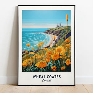 Wheal Coates, Cornwall Travel Print Wall Art, Wheal Coates - Cornwall City Print, Wheal Coates, Cornwall Travel Gift, Wheal Coates, Wall Art