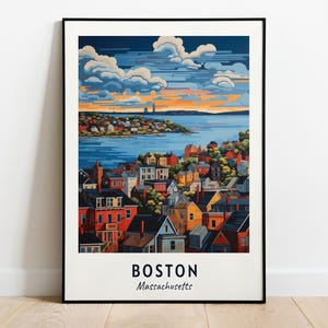 Boston Travel Print Wall Art, Boston - Massachusetts City Print, Boston Travel Gift, Boston City Poster, Digital Download, Travel Gift