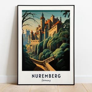 Nuremberg Travel Print Wall Art, Nuremberg - Germany City Print, Nuremberg Travel Gift, Nuremberg City Poster, Digital Download, Travel Gift