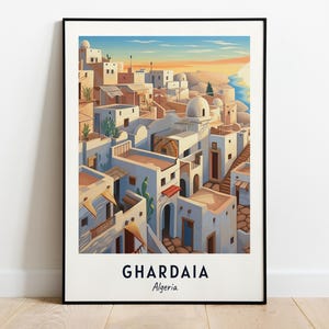 M&#039;zab Valley (Unesco World Heritage Site) Travel Print Wall Art, Ghardaia - Algeria City Print, Digital Download, Travel Gift, Wall Art