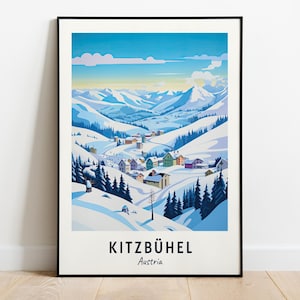 Kitzbühel, Austria Travel Print Wall Art, Kitzbühel - Austria City Print, Kitzbühel, Austria Travel Gift, Kitzbühel, Austria Poster