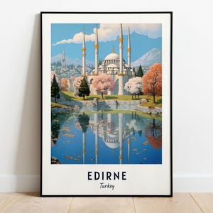 Selimiye Mosque Travel Print Wall Art, Edirne - Turkey City Print, Selimiye Mosque Travel Gift, Selimiye Mosque Poster, Digital Download