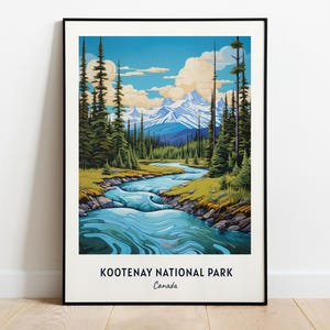 Kootenay National Park, Canada Travel Print Wall Art, Kootenay National Park - Canada City Print, Kootenay National Park, Canada Travel Gift