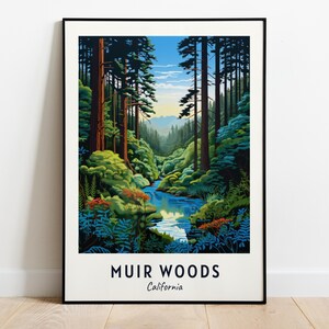 Muir Woods, California Travel Print Wall Art, Muir Woods - California City Print, Muir Woods, California Travel Gift, Muir Woods, Wall Art