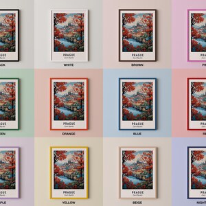 Cartaz de viagem de Praga, República Tcheca, impressão, arte de parede, impressão de cidade, paisagem urbana, arte de viagem, decoração de parede, download digital, presente de viagem imagem 3