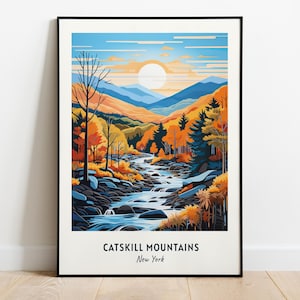 Catsstill Mountains Reisedruck Wandkunst, Catsstill Mountains - New York City Druck, Catsstill Mountains Reisegeschenk, digitaler Download