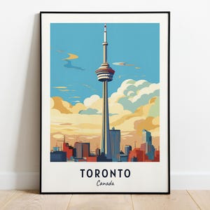 Toronto reizen print kunst aan de muur, Toronto - Canada stad print, Toronto reiscadeau, Toronto stad poster, digitale download, reiscadeau