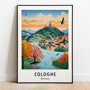 Cologne, Germany Travel Print Wall Art, Cologne - Germany City Print, Cologne, Germany Travel Gift, Cologne, Germany Poster, Travel Gift