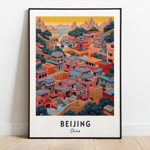 Beijing Travel Print Wall Art, Beijing - China City Print, Beijing Travel Gift, Beijing City Poster, Digital Download, Travel Gift, Wall Art