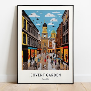 Covent Garden, London Travel Print Wall Art, Covent Garden - London City Print, Covent Garden, London Travel Gift, Covent Garden, Wall Art
