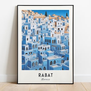 Kasbah Of The Udayas Travel Print Wall Art, Rabat - Morocco City Print, Kasbah Of The Udayas Travel Gift, Kasbah Of The Udayas Poster