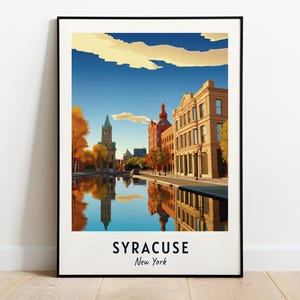 Syracuse Travel Print Wall Art, Syracuse - New York City Print, Syracuse Travel Gift, Syracuse City Poster, Digital Download, Travel Gift