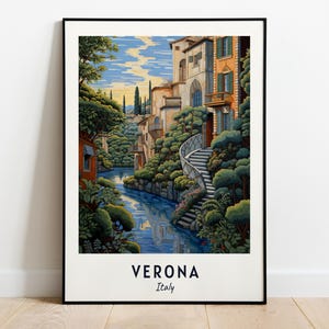 Verona Travel Print Wall Art, Verona - Italy City Print, Verona Travel Gift, Verona City Poster, Digital Download, Travel Gift, Wedding Gift