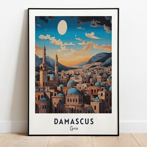 Damascus Travel Print Wall Art, Damascus - Syria City Print, Damascus Travel Gift, Damascus City Poster, Digital Download, Travel Gift