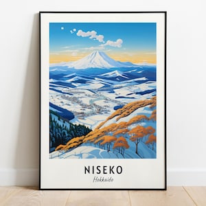 Niseko, Hokkaido Travel Print Wall Art, Niseko - Hokkaido City Print, Niseko, Hokkaido Travel Gift, Niseko, Hokkaido Poster, Travel Gift