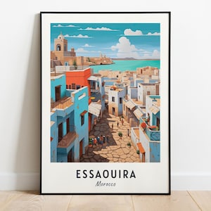 Medina von Essaouira (UNESCO-Welterbe) Reisedruck, Wandkunst, Essaouira - Marokko Stadtdruck, digitaler Download, Reisegeschenk
