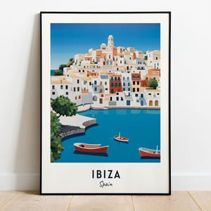 Ibiza Travel Print Wall Art, Ibiza - Spain City Print, Ibiza Travel Gift, Ibiza City Poster, Digital Download, Travel Gift, Ibiza Home Decor