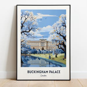 Buckingham Palace, London Travel Print Wall Art, Buckingham Palace - London City Print, Buckingham Palace, London Travel Gift, London Poster