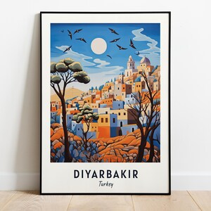 Diyarbakır Travel Print Wall Art, Diyarbakır - Turkey City Print, Diyarbakır Travel Gift, Diyarbakır City Poster, Digital Download