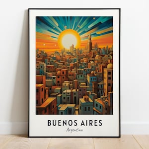Buenos Aires Travel Print Wall Art, Buenos Aires - Argentina City Print, Buenos Aires Travel Gift, Buenos Aires City Poster, Travel Gift