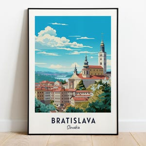 Bratislava Travel Print Wall Art, Bratislava - Slovakia City Print, Bratislava Travel Gift, Bratislava City Poster, Digital Download