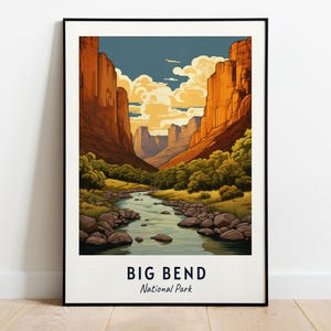 Big Bend, Nationalpark Reisedruck Wandkunst, Big Bend - Nationalpark Stadt Poster, Big Bend, Nationalpark Reisegeschenk, Big Bend, Wandkunst