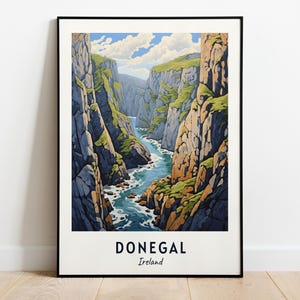 Slieve League Cliffs Travel Print Wall Art, Donegal - Ireland City Print, Slieve League Cliffs Travel Gift, Slieve League Cliffs Poster