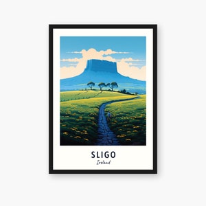 Sligo Travel Print, Sligo - Ireland Travel Gift, Printable City Poster, Digital Download, Wedding Gift, Birthday Present