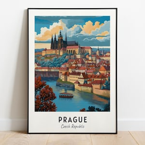 Prague Castle Travel Print Wall Art, Prague - Czech Republic City Print, Prague Castle Travel Gift, Prague Castle Poster, Digital Download