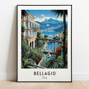 Bellagio Travel Print Wall Art, Bellagio - Italy City Print, Bellagio Travel Gift, Bellagio City Poster, Digital Download, Travel Gift