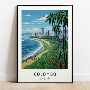 Galle Face Green Travel Print Wall Art, Colombo - Sri Lanka City Print, Galle Face Green Travel Gift, Galle Face Green Poster, Travel Gift